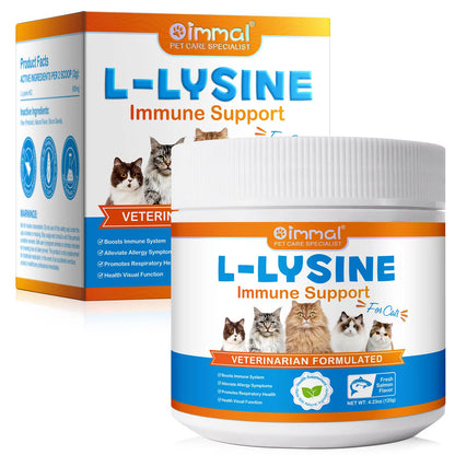 AEVYVKV L-Lysine Supplement for Cats – Immune, Respiratory & Eye Health Powder - Bdba PK