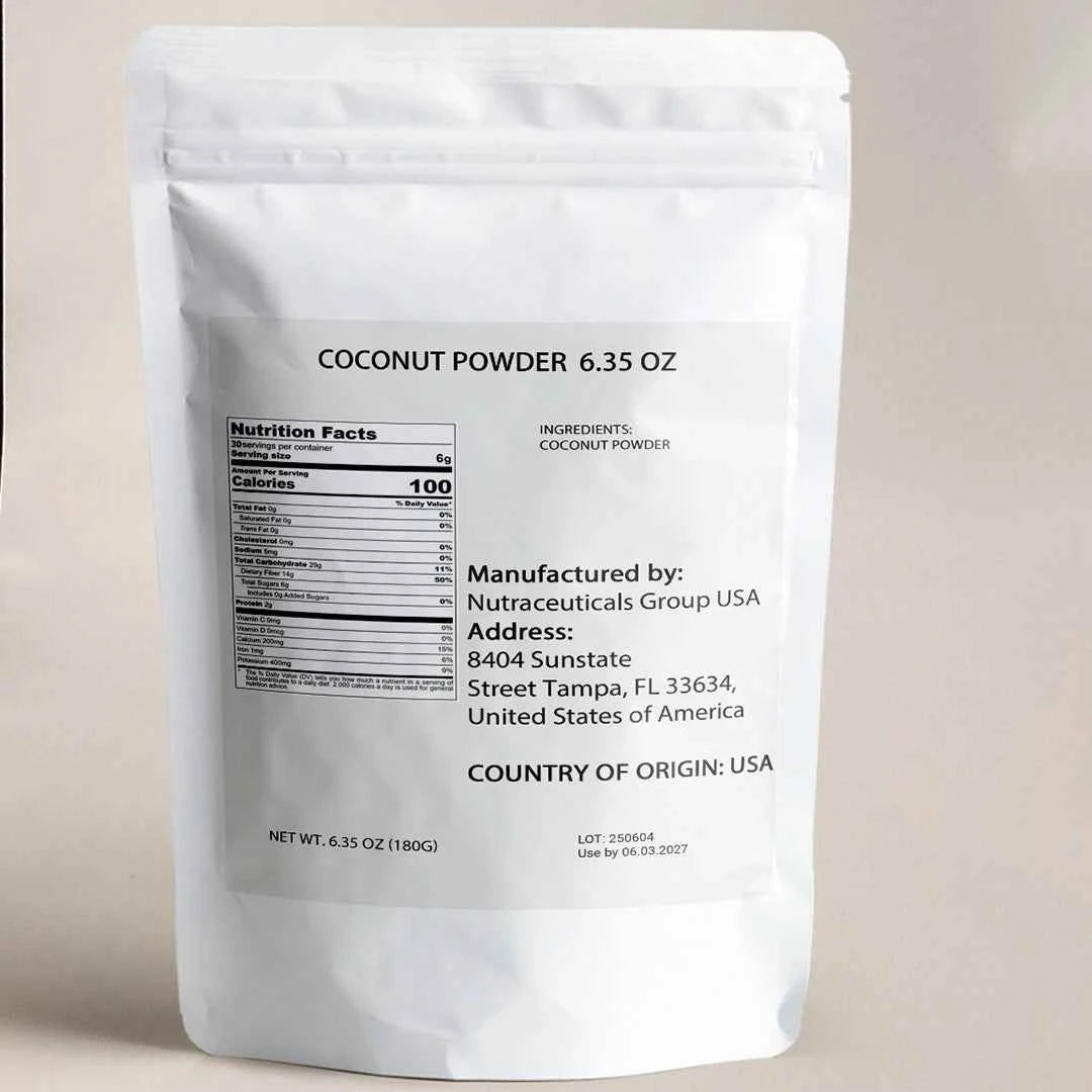 Freeze Dried Coconut Powder, Pure Fruit Powder, Fine Texture, Additive-Free, From Coconuts, 6.35oz