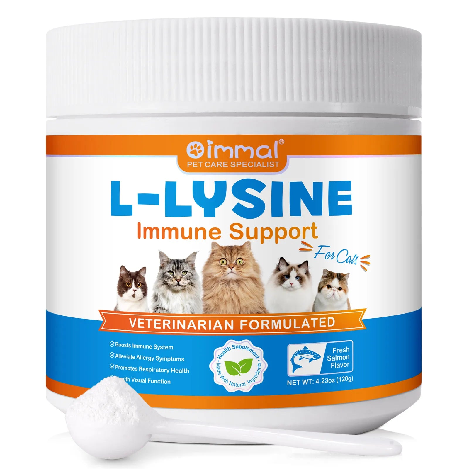 AEVYVKV L-Lysine Supplement for Cats – Immune, Respiratory & Eye Health Powder - Bdba PK