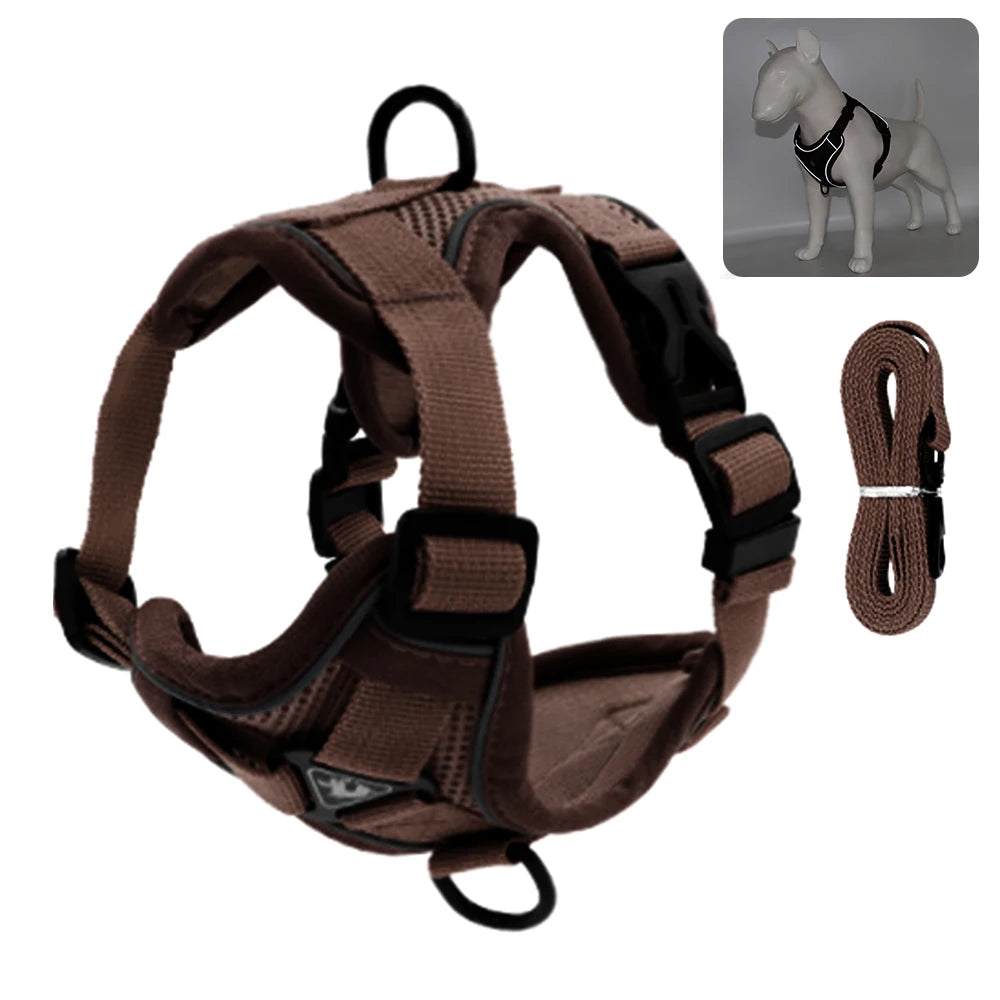 Cat Harness Escape Proof Breathable Cat Harness and Leash for Walking Outdoor Easy Control Pet Dog Cat Leash Reflective Harness - Bdba PK
