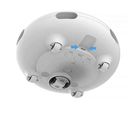 Pet Electronic UFO Smart Funny Cat Turntable Toy Intelligent Funny Cat Stick Game Rotating Turntable Cat Toy Automatic Cleaning