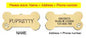 Pet ID Tag Personalized Free Engraved Keychain for Cat Puppy Dog Tag Pendant Keyring Bone Paw Bone Pet Accessories