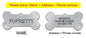 Pet ID Tag Personalized Free Engraved Keychain for Cat Puppy Dog Tag Pendant Keyring Bone Paw Bone Pet Accessories