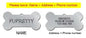 Pet ID Tag Personalized Free Engraved Keychain for Cat Puppy Dog Tag Pendant Keyring Bone Paw Bone Pet Accessories