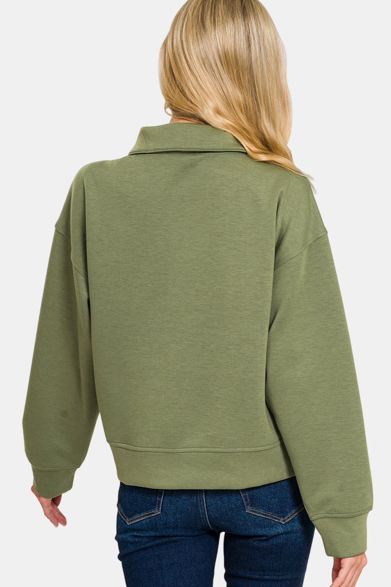Scuba Half Zip Pullover / CABERNET