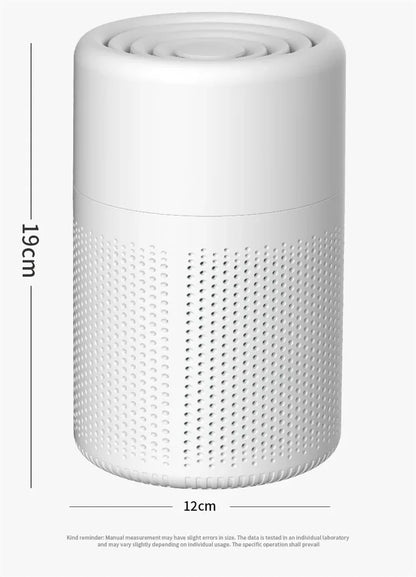 2024 New Portable USB Air Purifier Blue Anion Quickly Purifies the Environment and Can Add Essential Oils Low Noise Deodorizer