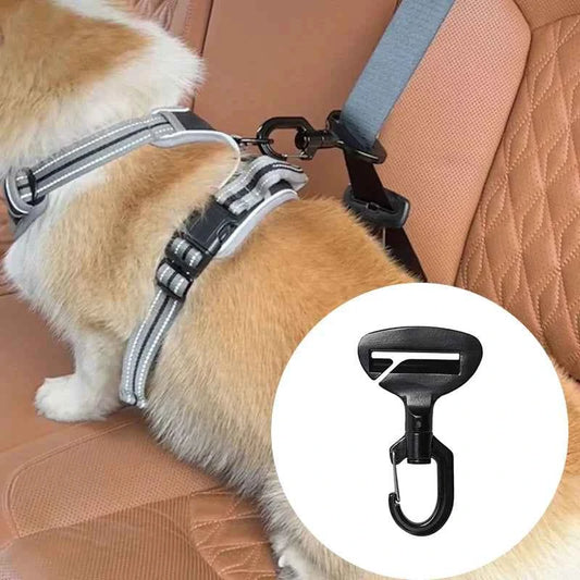 Portable Anti-Interference Pet Safety Belt Buckle Easy To Operate Durable Aluminum Alloy Car Seat Hook Dog Safety Accessories