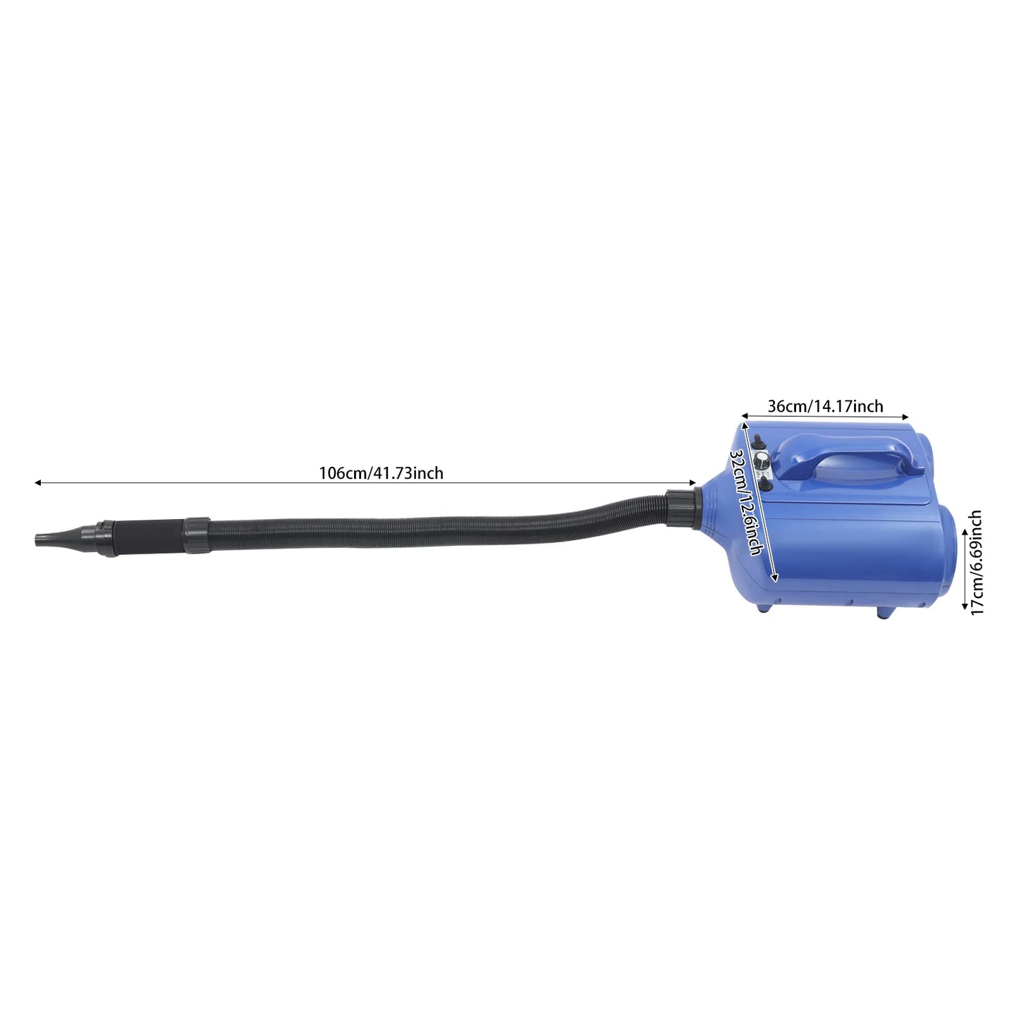 3600W Dual Motor High Power Pet Dryer 77~149℉ Warm Wind Pet Grooming Blower 60db Dogs Hair Drying Machine for Pet Hair Grooming