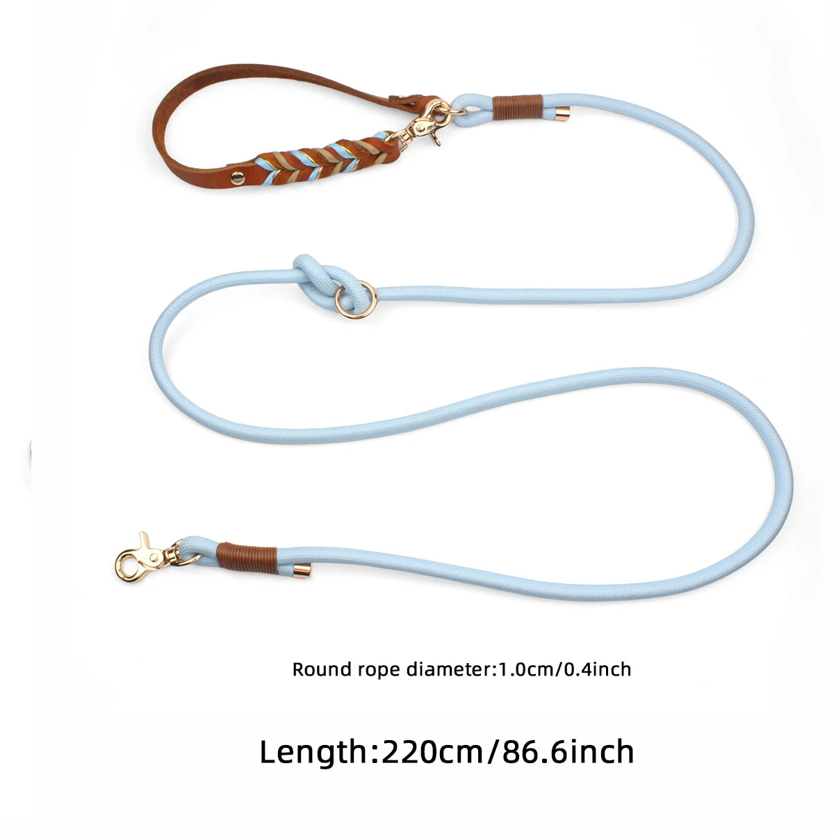 New Style Leather Leashes And Collars For You Dog Soft Nylon Braided Pet Shepherd Collar Medium Large Dogs Strong Pulling Set