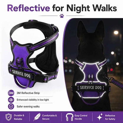 Nylon Dog Harness Vest Reflective Dog Harness Personalized Breathable Adjustable Pet Harness Leash For Small Medium Large Dogs