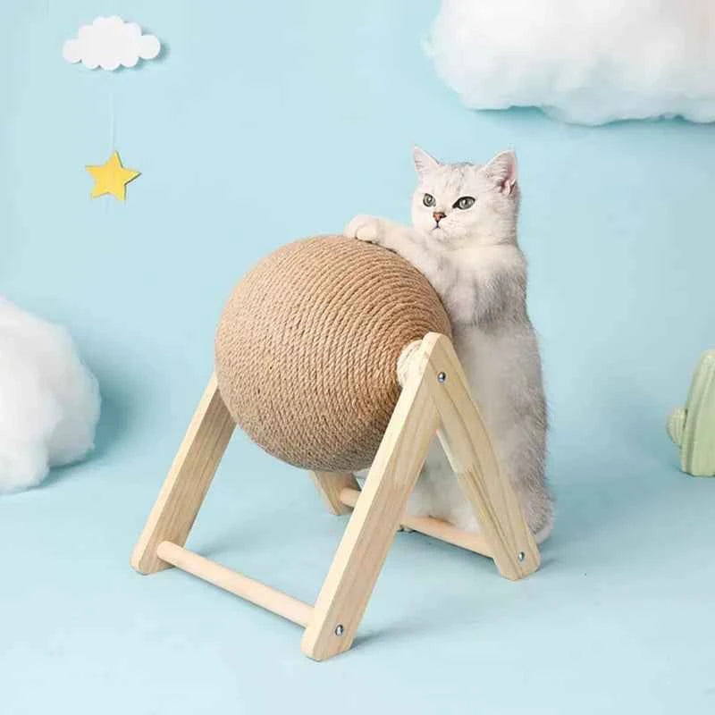 Pet Cat Scratching Ball Kitten Sisal Rope Grinding Paws Claw Interactive Pet Toy