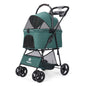 3 in 1 Pet Stroller with Removable Carrier, Folding Stroller for Small/Medium Dogs and Cats, Waterproof, All-Terrain, with Sun S