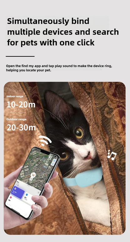 Pet Bluetooth GPS Tracker Dog Mini Tracking Movement Alert Collars Anti Lost Tracker for Cats and Puppies Remote Global Locator