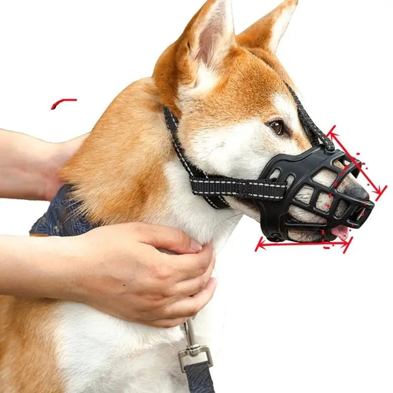 Pet Dog Soft Silicone Muzzle Anti-biting Chewing Mask Breathable Basket Dog Muzzle Durable Strong Mask Muzzle pet Dog Supplies