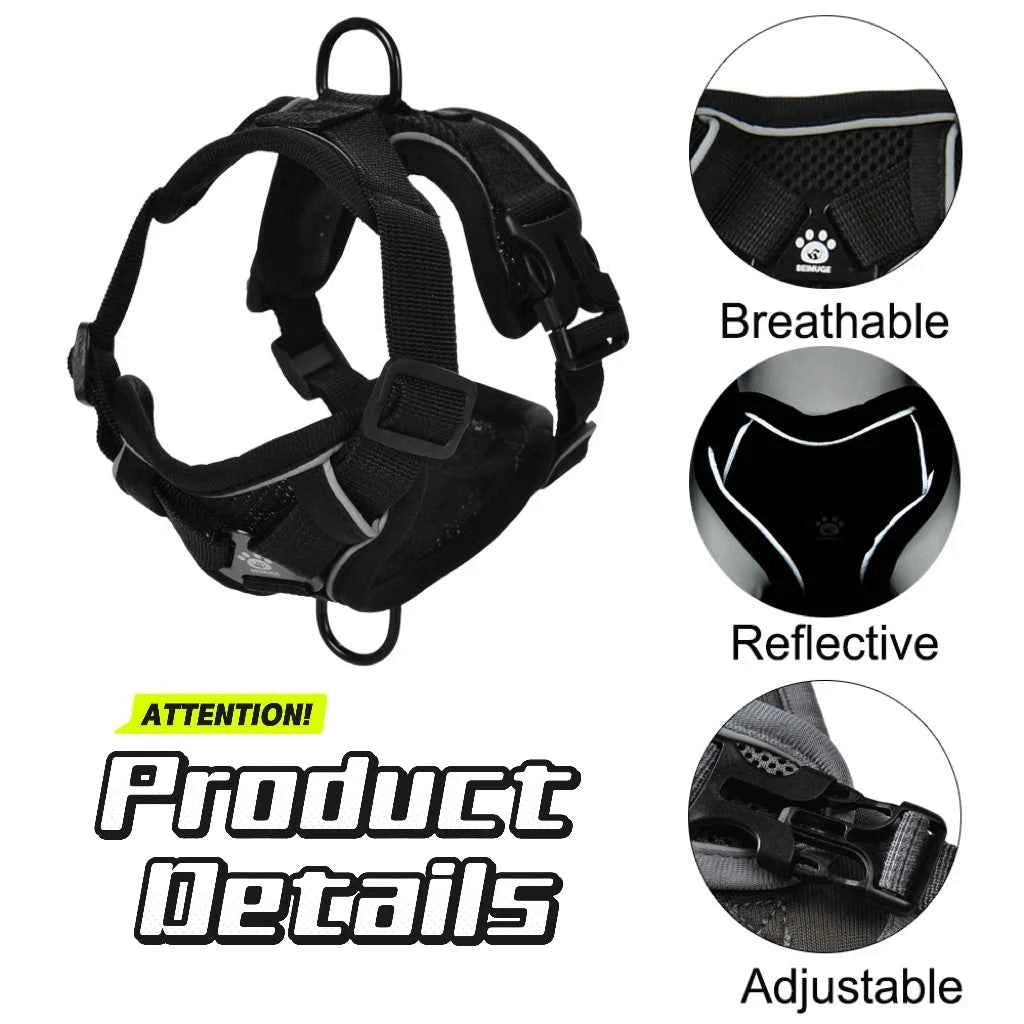 Pet Dog Harness Leash Set Adjustable Puppy Solid Chest Strap with D-ring For Small Medium Dogs Cats French Bulldog Accessories