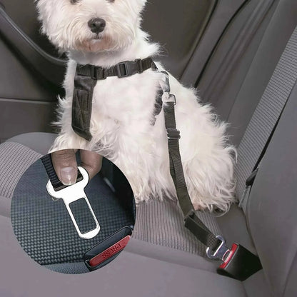 2/4Pcs Metal Pet Seat Belt Adapter Clips, Universal Car Truck Connector for Dog Leash Travel Safety Accessory