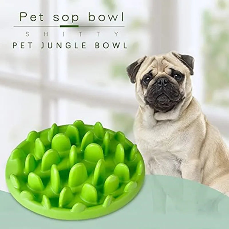Jungle pet Slow Food Bowl: PP Material, Suitable for dog Cats, Encourages Slow Eating, and Promotes Digestion