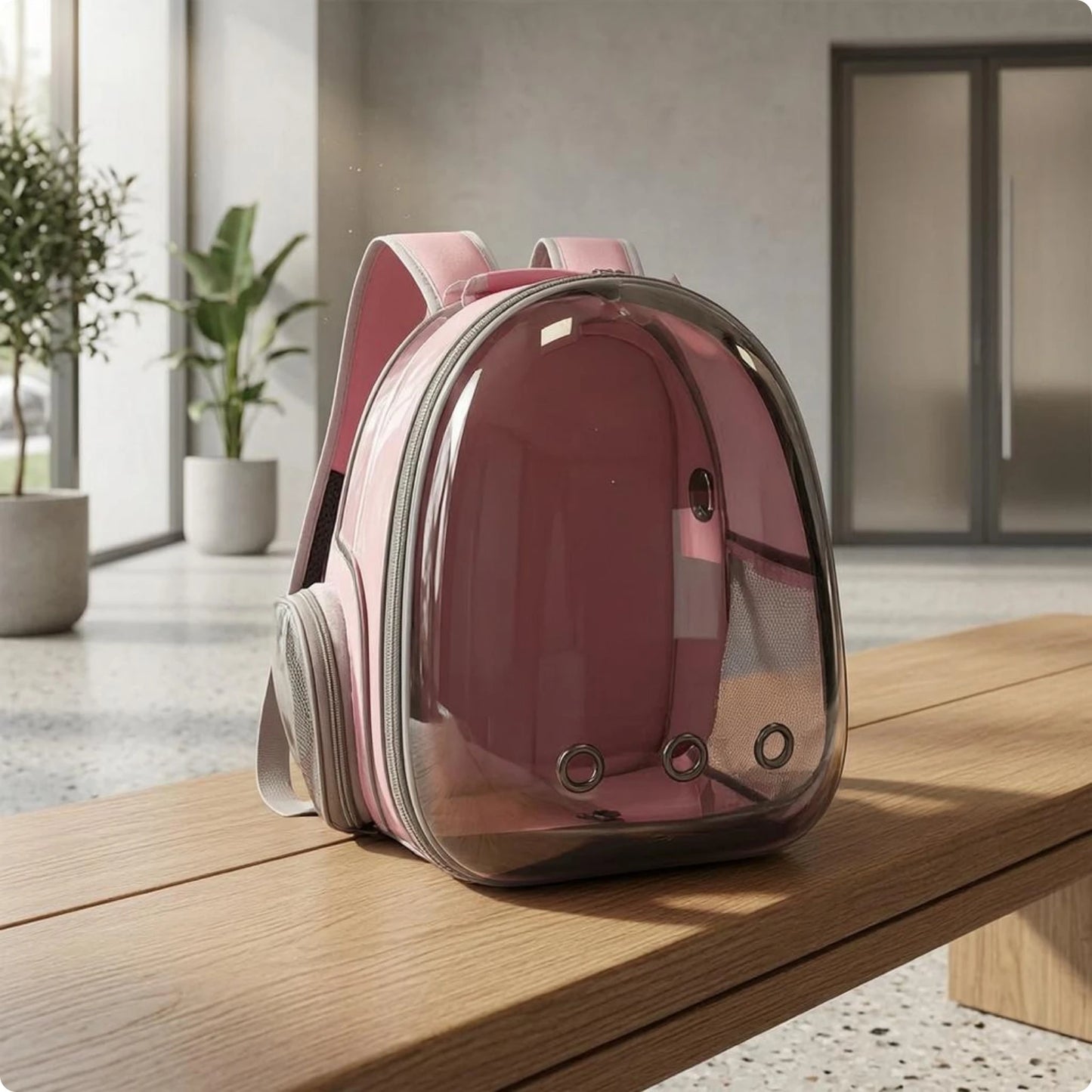 Cat Bubble Backpack Carrier Mesh Pocket Transparent Pet Carrier Backpack Ventilation Ventilated