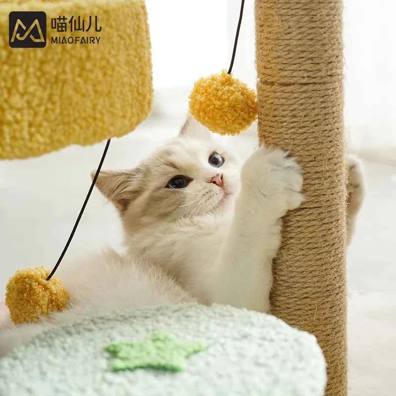 New cactus climbing frame, cat jumping platform, cat toy, hemp mat, scratching post