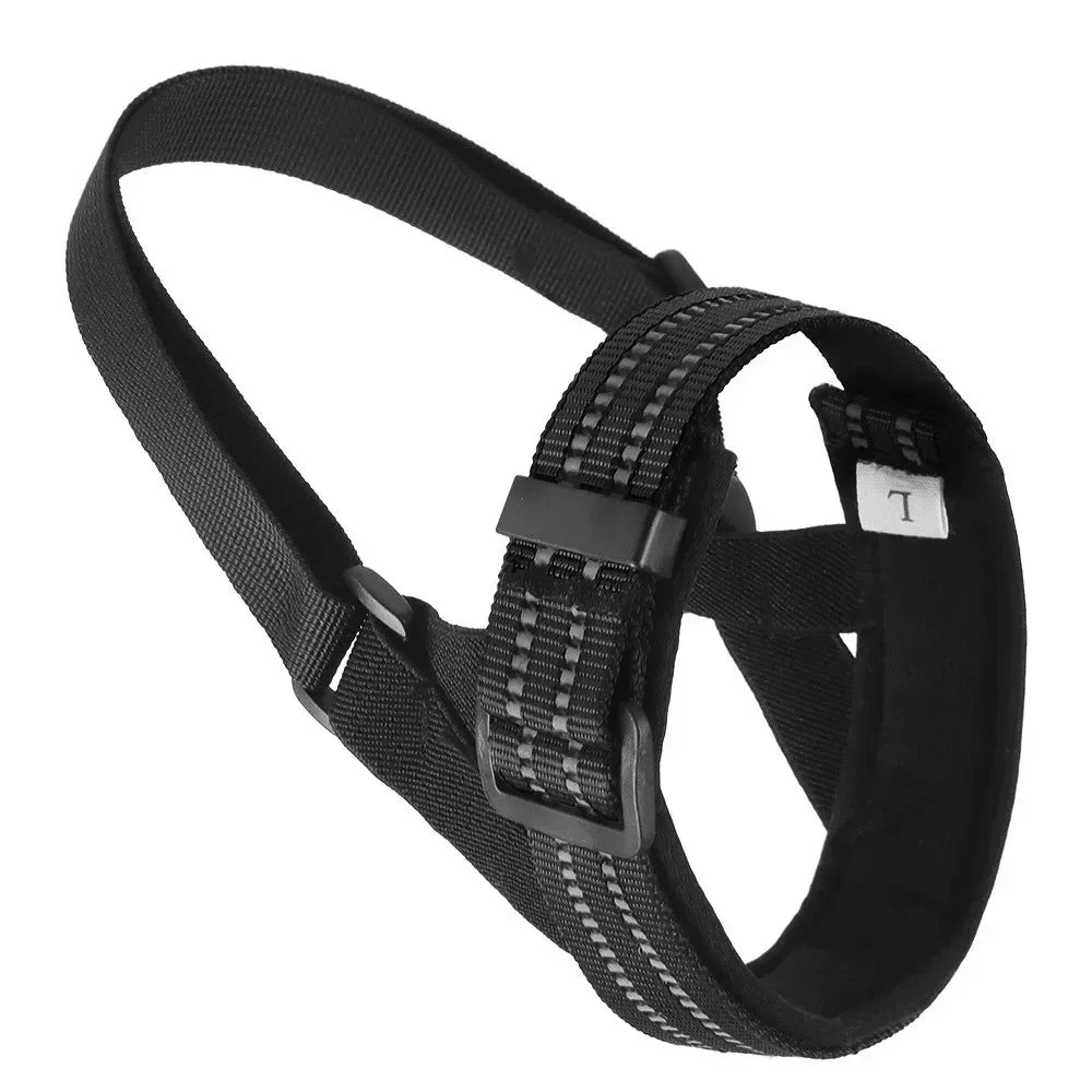 Breathable Pet Mouth Cover Adjustable Tactical Dog Muzzle Anti Bite Semi Closed Dogs Mask for Puppies Pet Large Dogs Accessories