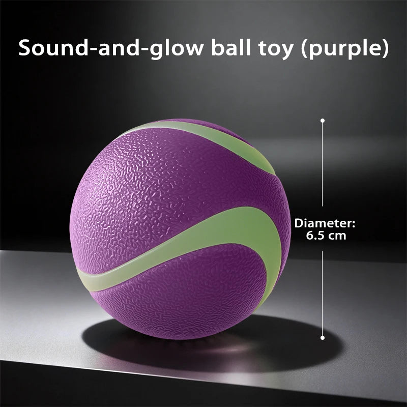 HOOPET Glow Dog Toy Ball Durable Rubber Border Collie Labrador Energy Consumption Puppy Pet Fetch Ball