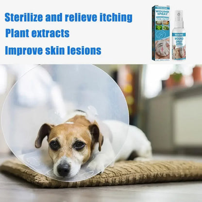 30ml Pets Anti-Itch And Itch Relief Dogs Cat Skin Healthy Care Spray Skin Care Treat Products For Itchy And Sensitive Skin - Bdba PK