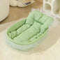 Lace-Trimmed Princess Pet Bed – Soft Oval Plush Winter Bed for Small Dogs & Cats - Bdba PK