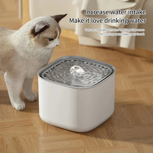 Cat Water Fountain Auto Recirculate Filter Large Capacity Filtring Pet Cat Water Drinker USB Electric Mute Cats Water Dispenser - Bdba PK