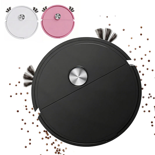 3 In 1 Multi Function Sweeping Cleaners Lightweight Compact Car Robot Vacuum Automatic Obstacle Avoidance for Car&Home Cleanings
