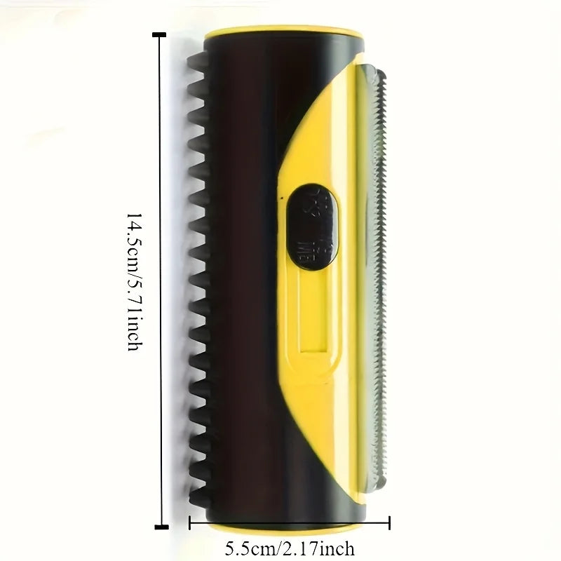 ABS Stainless Steel Pet Hair Remover Brush, Double Sided Grooming Tool for Sofa Carpet Dog Cat Shedding Accessories