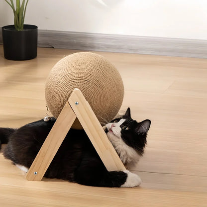 Pet Cat Scratching Ball Kitten Sisal Rope Grinding Paws Claw Interactive Pet Toy