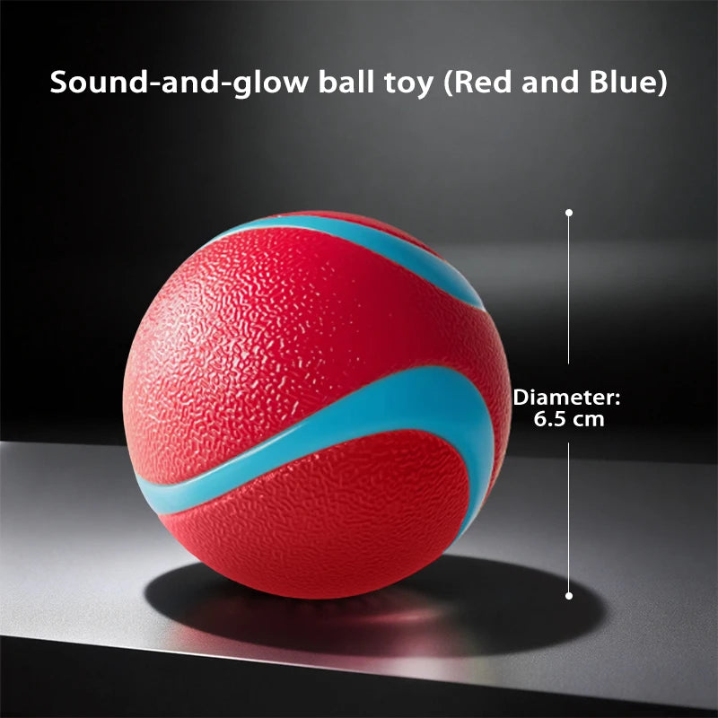 HOOPET Glow Dog Toy Ball Durable Rubber Border Collie Labrador Energy Consumption Puppy Pet Fetch Ball