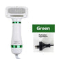 2-in-1 Pet Hair Dryer Grooming Tool: Portable Dog Blower, Detachable Comb, Low Noise, Lightweight, All-Season for Small to Large