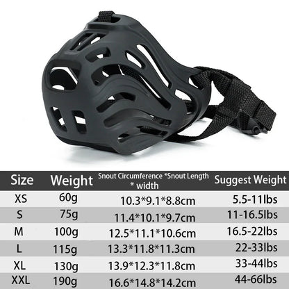 1pcs Dog Muzzle, Adjustable Dog Muzzle for Small to Medium Dogs, Breathable Mesh Mouth Guard – Comfort Fit, Secure Strap for Che