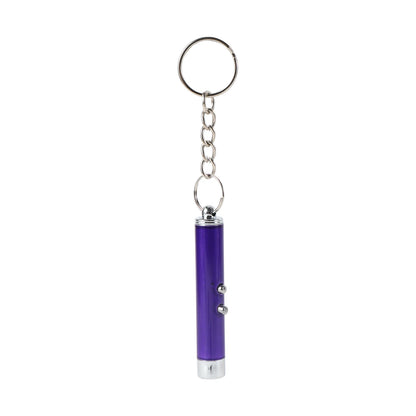 2pcs Laser Pointer Interactive Cat Toy Indoor Cat Fun Stick UV Flashlight LED Keychain Kitten Pet Training Play
