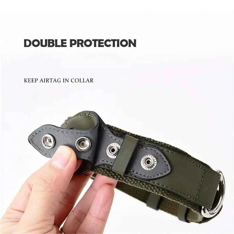 Leather Dog Collar Pet Adjustable Necklaces With Luxury Design For Apple Airtag LocationPositioning Device Cover Cat Accessories