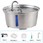 2.6L/87.9oz Stainless Steel Cat Water Fountain Automatic Cat Drinker Drinking Fountain For Cats Dogs Pet Water Dispenser - Bdba PK