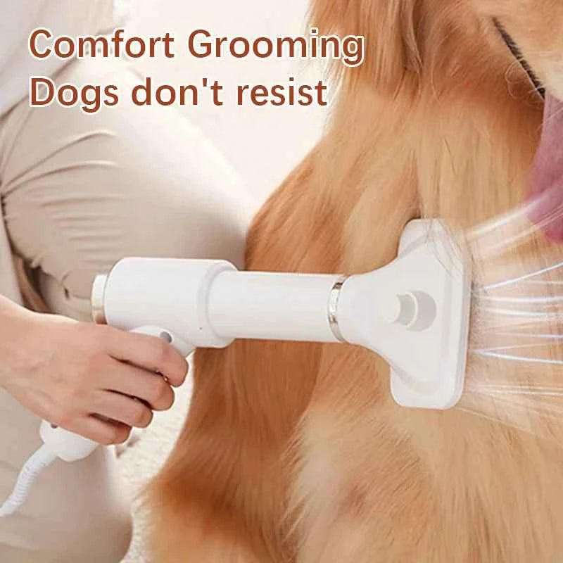 Pet Blow Drying Comb Cat Dog Hair Dryer Multi Speed Adjustment Down Tone Noise Reduction Wind Hair Removal Electric Hot Air Comb