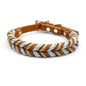 Genuine Leather Collar For Strong And Durable Puppy Medium Large Dogs Fashion Braided Colorful Nylon Rope Dog Collar New Arrival