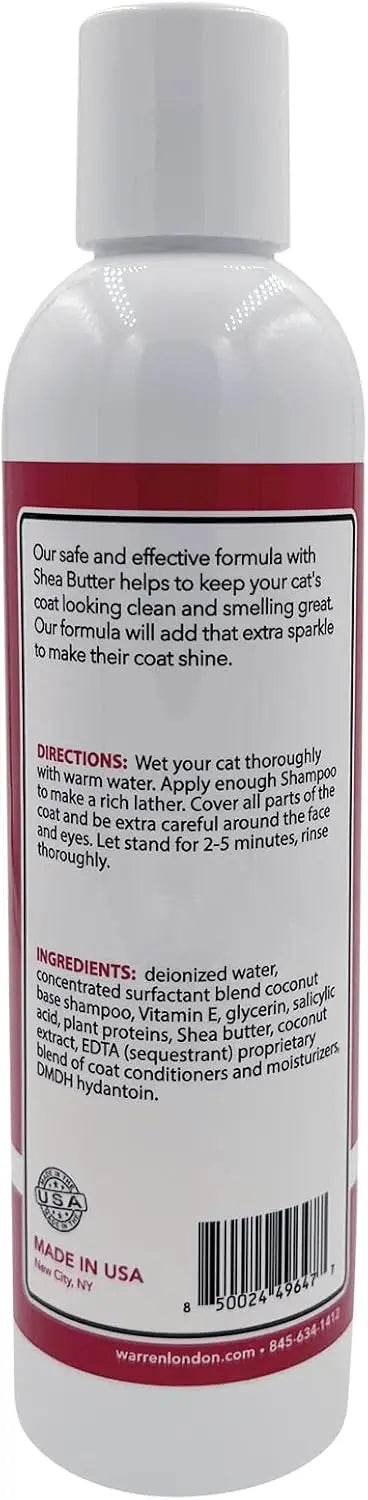 Hypoallergenic Cat Shampoo & Conditioner 8 oz – Unscented, Shea Butter Moisturizing, Soap-Free 2-in-1 for Dander & Allergy Contr - Bdba PK