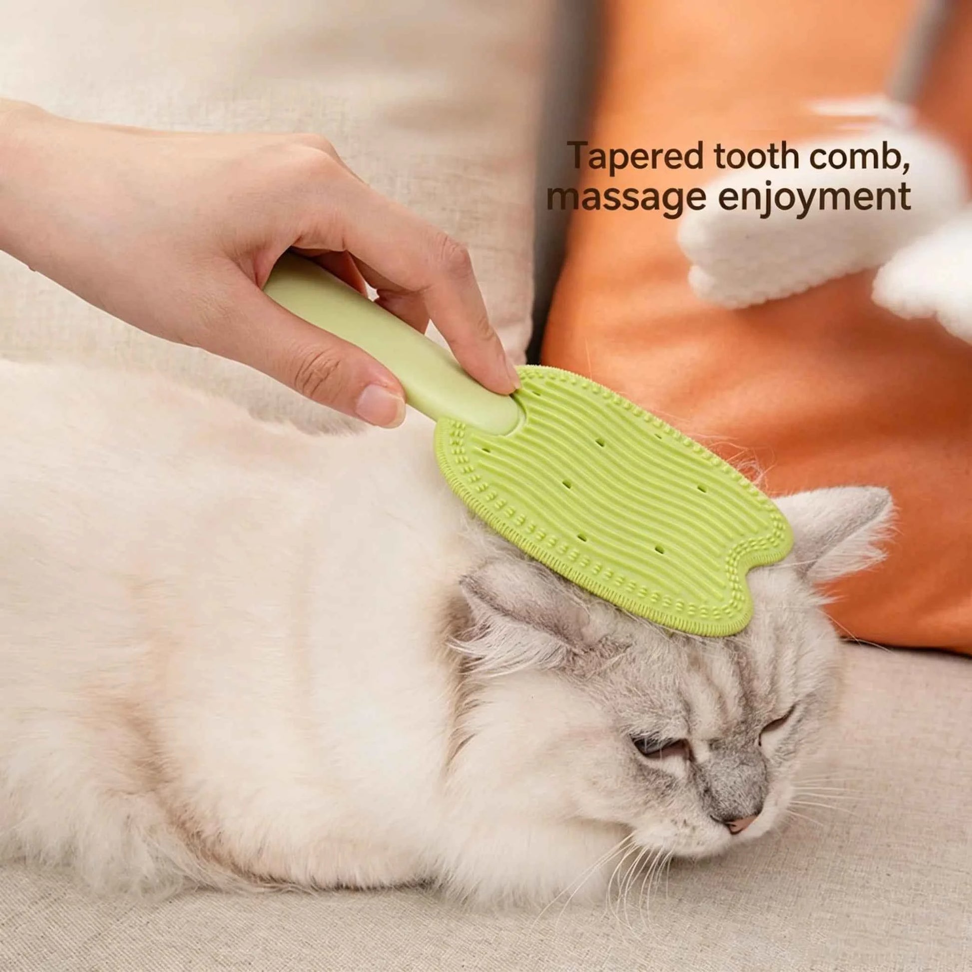 Massage & Deshedding Brush 2 in 1 – Pet Hair Remover Grooming Tool for Dogs Cats, Shedding Rake for Multiple Pets