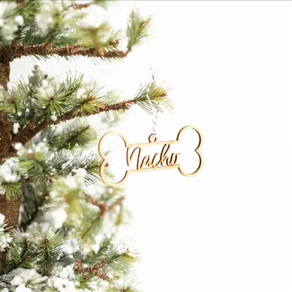Personalized dog ornament, Christmas tree decoration,Custom Name Pet Christmas Gift Pet Christmas Ball Pendant