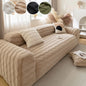 1PC-Plush sofa cover, winter thickened 2025 new cream style sofa cover, all inclusive universal anti cat scratch cover cloth