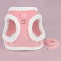 Cute Cat Dog Harness and Leash Set Winter Pet Outdoor Walking Supplies Reflective Adjustable Kitten Puppy Gatos Harnesses