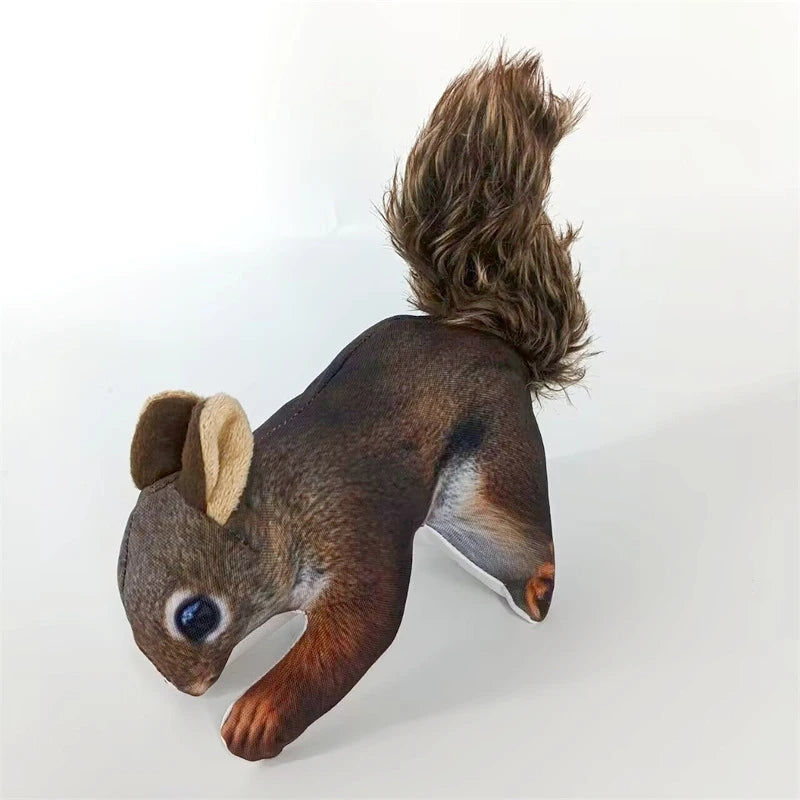 Pets Dog Chew Stuffed Funny Rabbit Squirrel Shape Squeak Pet Plush Toy Apply To Training Exercise Simulation Animal Toys