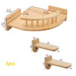 Wall-Mounted Cat Hammock Cat Climbing Stairs Solid Wood Cat Tree Tower Scratcher Rope Ladder Kitten House Indoor Cat Playground
