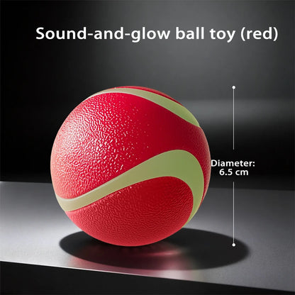 HOOPET Glow Dog Toy Ball Durable Rubber Border Collie Labrador Energy Consumption Puppy Pet Fetch Ball