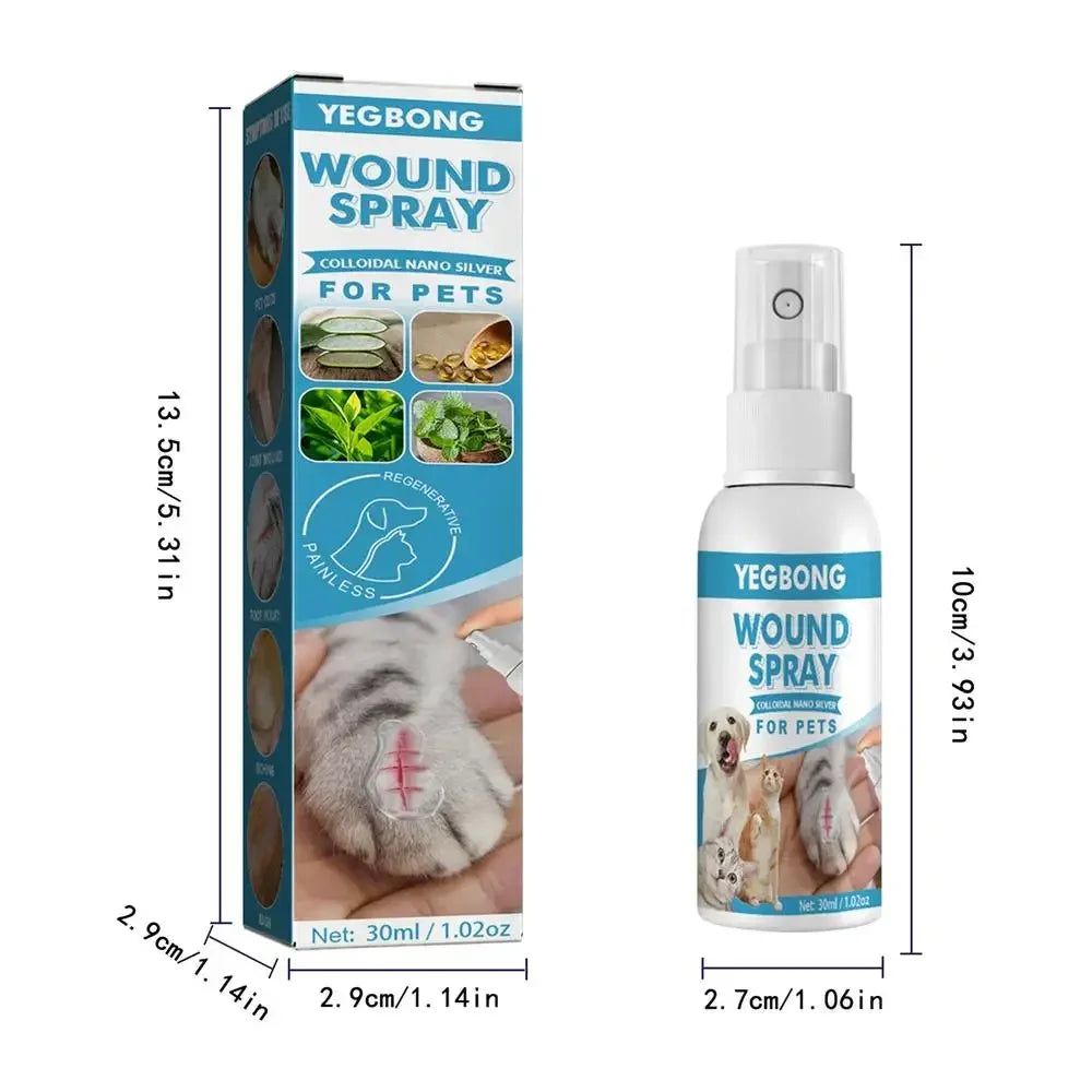 30ml Pets Anti-Itch And Itch Relief Dogs Cat Skin Healthy Care Spray Skin Care Treat Products For Itchy And Sensitive Skin - Bdba PK