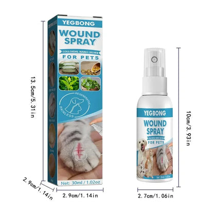 30ml Pets Anti-Itch And Itch Relief Dogs Cat Skin Healthy Care Spray Skin Care Treat Products For Itchy And Sensitive Skin - Bdba PK