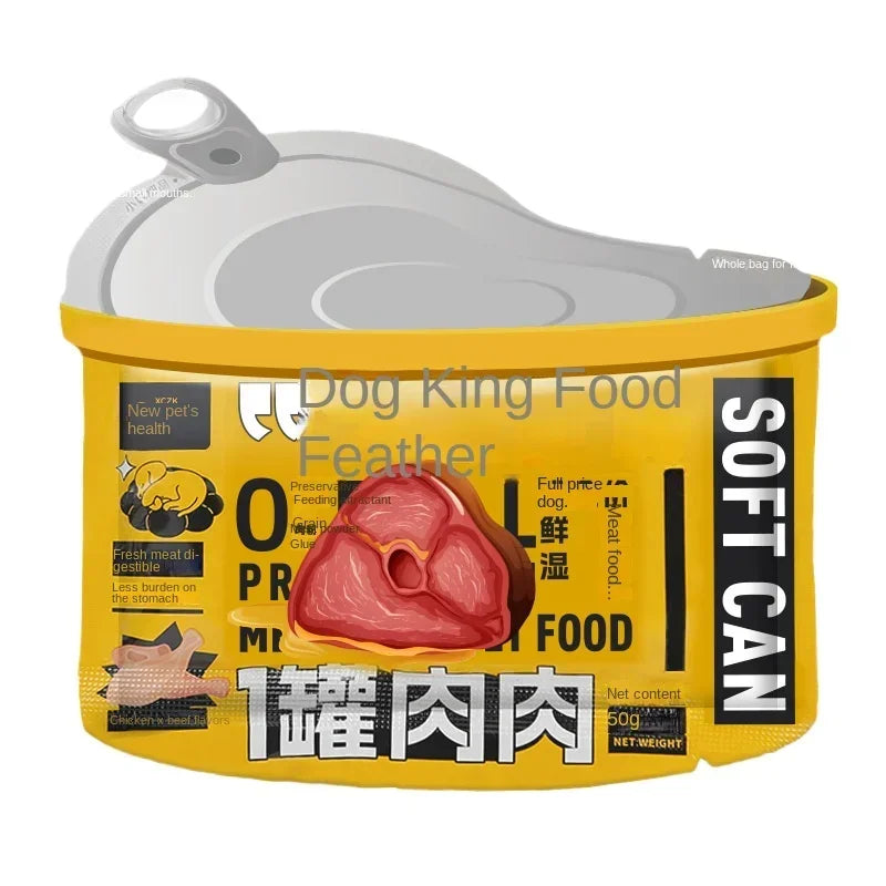 Chicken & Beef Mix Wet Dog Food Snack – Nutrition Supplement Sealed Meat Bag (50g) - Bdba PK